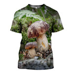 3D All Over Printed Beautiful Mushroom Art Shirts and Shorts