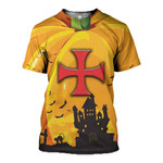 3D All Over Printed Knight Templar_ Halloween Shirts and Shorts