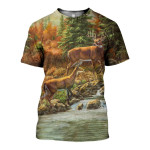 3D All Over Printed Deer Camo Snow Shirts and Shorts