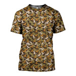 3D All Over Printed Hunting Duck Camo Shirts And Shorts
