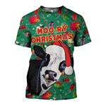 3D All Over Printed Moo-ry Christmas Shirts and Shorts