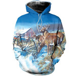 3D All Over Printed Deer Hunting Art Shirts and Shorts
