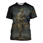 3D All Over Printed Paratrooper D-Day Shirts and Shorts