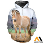 3D All Over Printed Beautiful Fjord Horse Shirts and Shorts