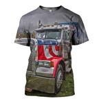 3D All Over Printed American Painting Truck Shirts And Shorts