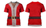 3D All Over Printed Ugly Santa Coat Shirts and Shorts