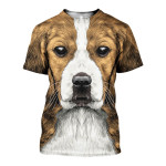 3D All Over Printed Beagle Face Art Shirts and Shorts