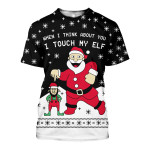 3D All Over Printed Elf Ugly Christmas Shirts and Shorts