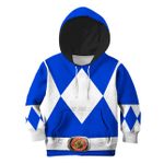 Kid 3D All Over Printed Blue Ranger Shirts and Shorts