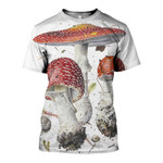 3D All Over Printed Beautiful Mushroom Art Shirts And Shorts