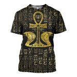 3D All Over Printed Egyptian Cross Ankh Shirts and Shorts