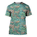 3D All Over Printed Beautiful Deer Art Shirts And Shorts