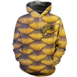 3D All Over Printed Gold Carp Scales Shirts and Shorts