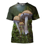 3D All Over Printed Beautiful Mushroom Art Shirts and Shorts