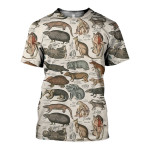 3D All Over Printed A Lot Of Mammal Shirts And Shorts SCDK180906