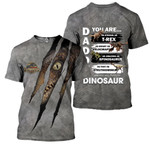 Daddy Dinosaur 3D All Over Printed Shirts for Men and Women