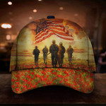 Soldiers American Flag Poppy Hat Patriotic Honor Our Troops Unique Veterans Day Gift 2021