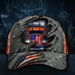 Trucker Drive Hat 3D Printed U.S Flag Vintage Hat Gift For Dad Trucker
