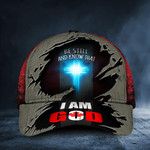 Cross Be Still And Now That I Am God Canada Flag Cap Old Vintage Canadian Hats Christian Gifts
