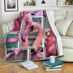 Flamingo Photo Frames Blanket
