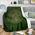 Celtic Tree Of Life Sherpa Fleece Blanket  AAAOX FHAISAU