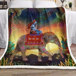 Elephant Sherpa Fleece Blanket MMCCU