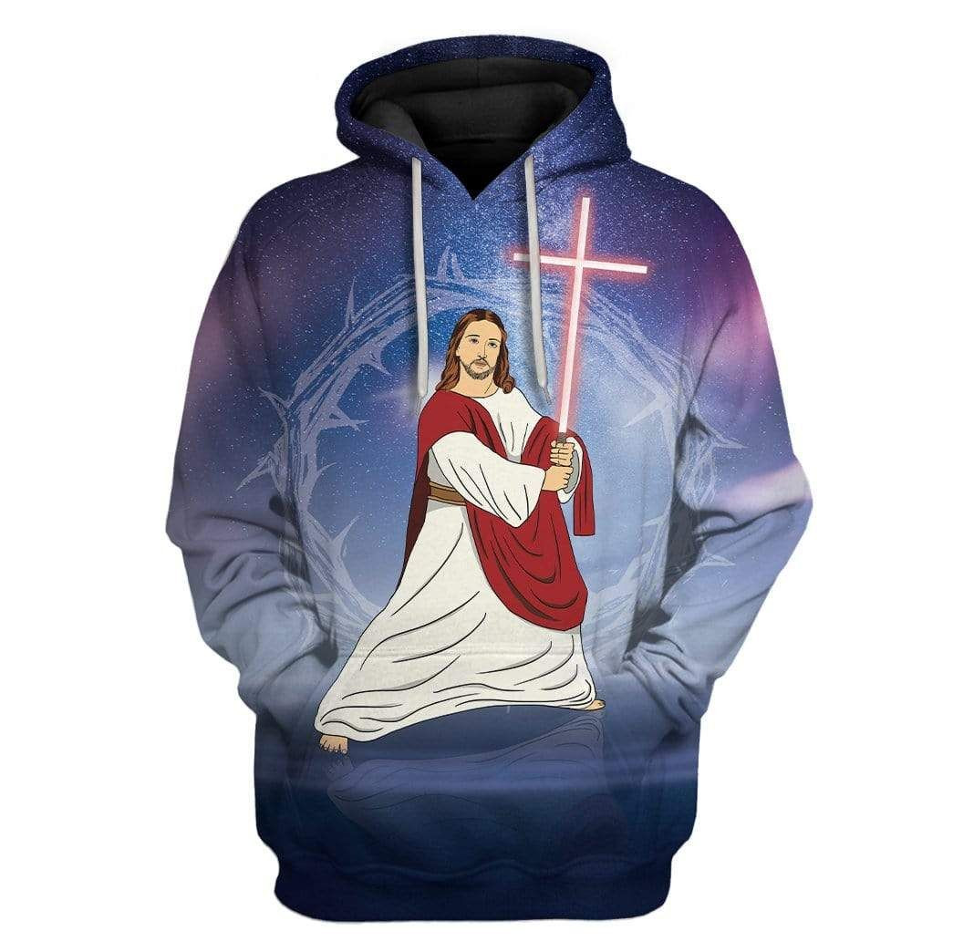 Sky Jesus In Galaxy Custom T-Shirts Hoodies Apparel