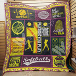 Softball Quilt Blanket