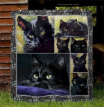 Black Cat Ver1 Quilt Blanket