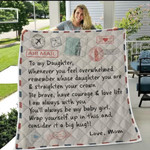 Air Mail To My Daughter Wrap Yourself Up In This And Consider It A Big Hug Love Mom Quilt Blanket All-Over Print