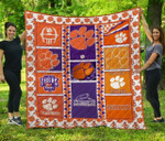 Ncaa Clemson Tigers Quilt Blanket 38