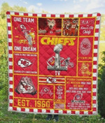 Kansas City Chiefs Football Quilt Blanket