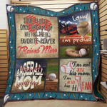 Baseball Mom Quilt Blanket