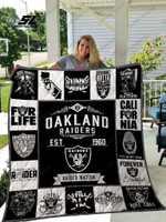 Oakland Raiders Quilt Blanket 01