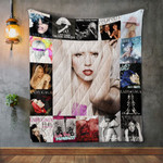 Lady Gaga Album Covers Quilt Blanket