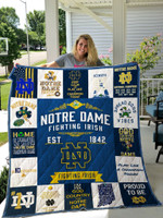 Notre Dame Quilt Blanket