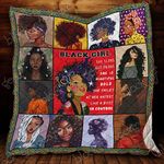 Black Girl The Queen Of Beauty Quilt Blanket