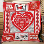 Baseball I Didnt Plan On Becoming A Baseball Mom Quilt Blanket Great Customized Gifts For Birthday Christmas Thanksgiving Mothers Day Perfect Gifts For Baseball Lover