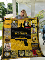 Taxi Driver Poster Quilt Blanket