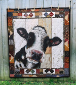 Silly Cow Quilt Blanket Great Customized Blanket Gifts For Birthday Christmas Thanksgiving