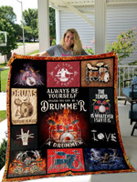 Always Be A Drummer Quilt Blanket
