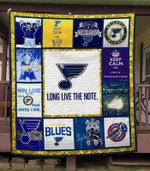 St Louis Blues Ver5 Quilt Blanket