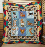 Bc 8211 Corgi Dog Quilt Blanket 1