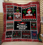 Bc Christmas Nurse Crew Quilt Blanket