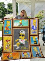Bart Simpson Quilt Blanket