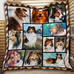 Sheltie Photography Art Quilt Blanket Great Customized Blanket Gifts For Birthday Christmas Thanksgiving