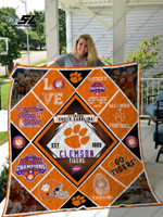 Clemson Tigers 9 Quilt Blanket
