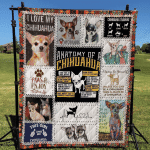 Chihuahua Paws And Enjoy The Good Life Quilt Blanket Great Customized Blanket Gifts For Birthday Christmas Thanksgiving