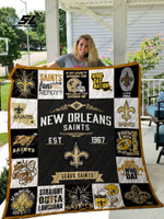 New Orleans Saints Quilt Blanket 01