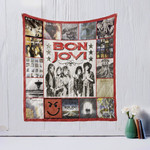 Bon Jovi Style 2 Quilt Blanket